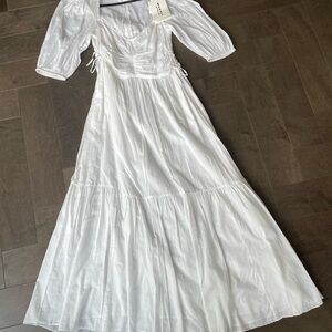 Isabel Marant White Puff Sleeve Sundress